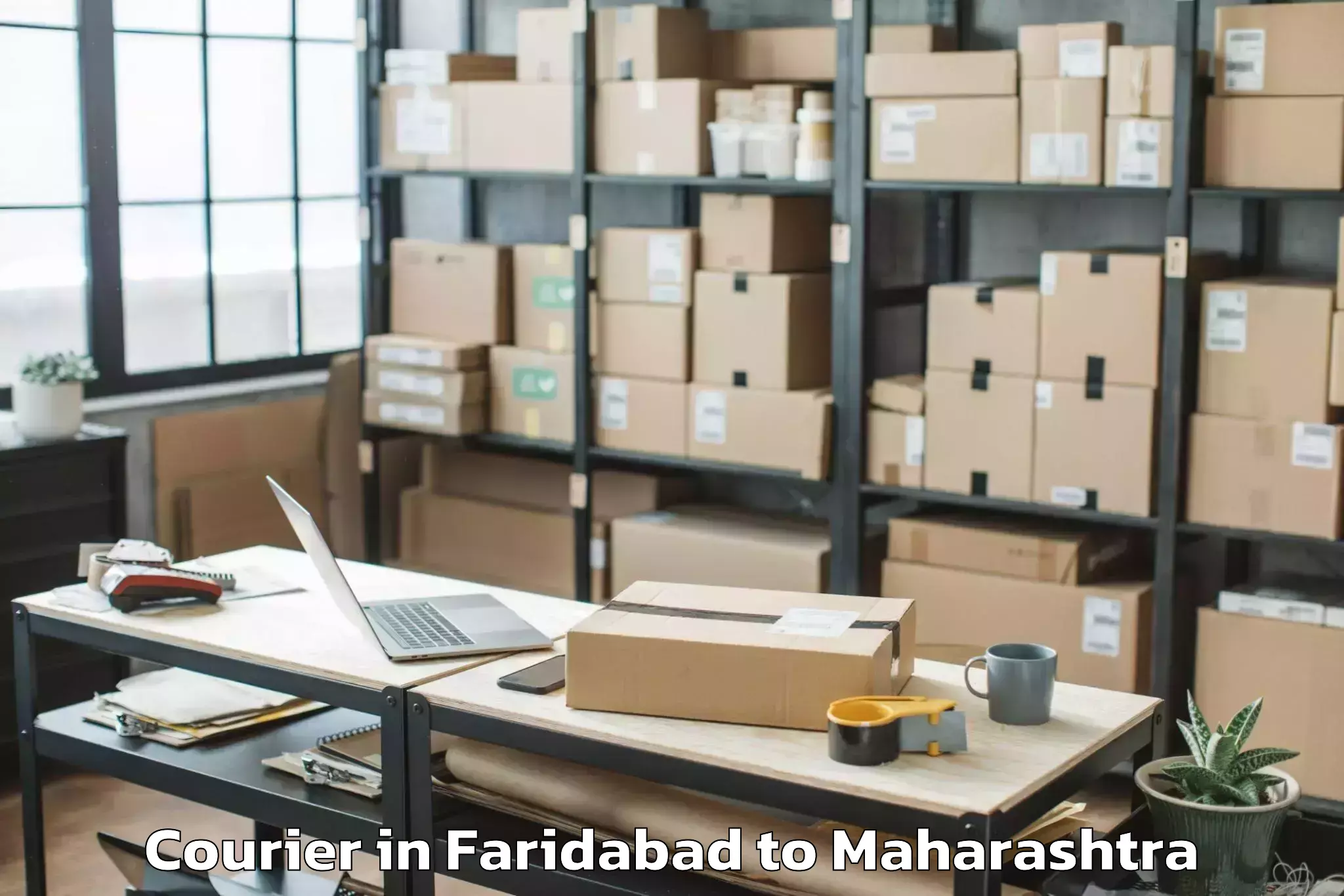 Trusted Faridabad to Taloda Courier